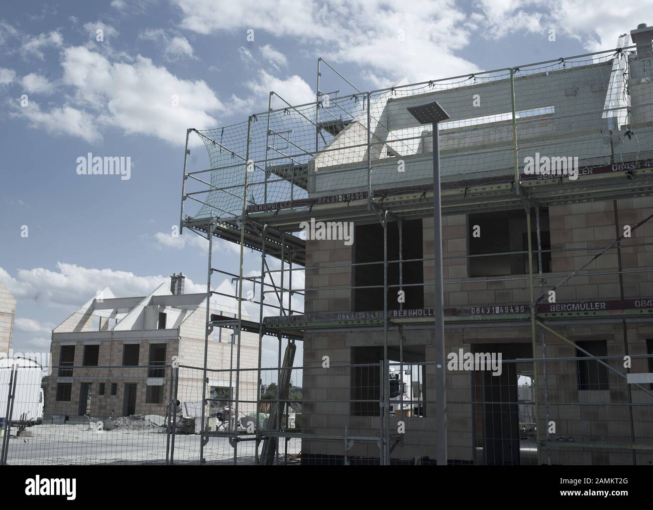 Equipped residential buildings under construction in the West