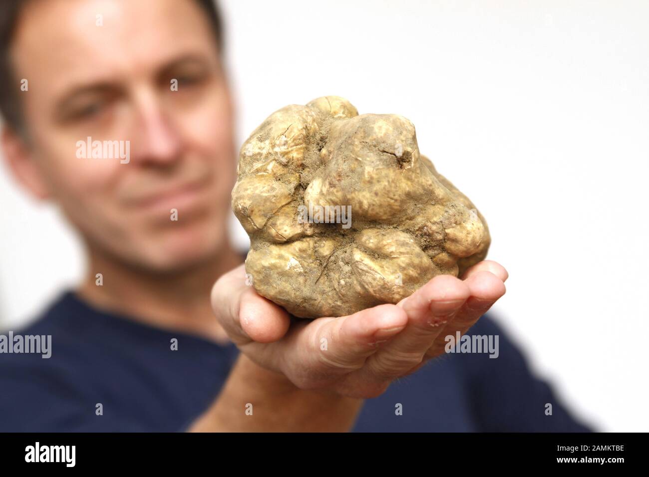 Truffle dealer Stephan Burger imports the Italian noble mushroom with