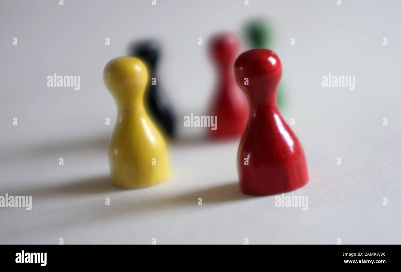 Colorful game pieces. [automated translation] Stock Photo
