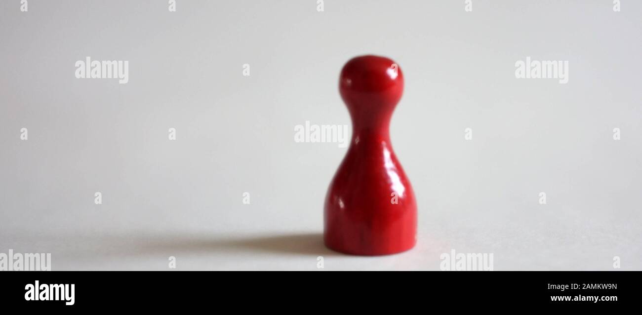 Red game piece. [automated translation] Stock Photo