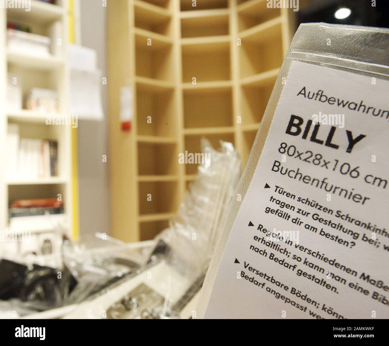 The Legendary Billy Shelf System At Ikea In Brunnthal Automated Translation Stock Photo Alamy
