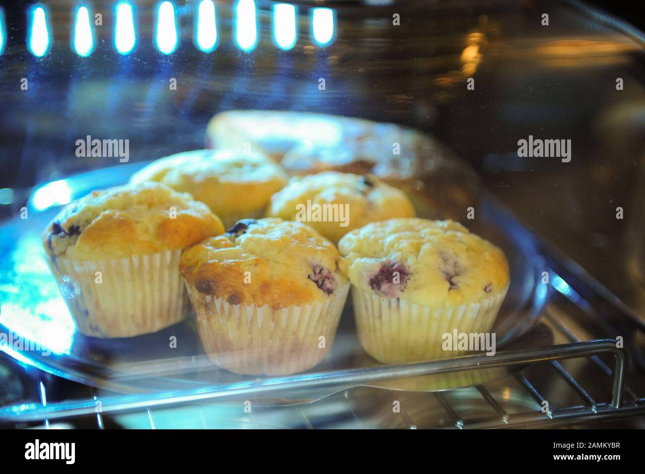 Muffins at the café 'Reed - Coffee and Magazines' at Hohenzollernstraße 12 in Maxvorstadt. [automated translation] Stock Photo