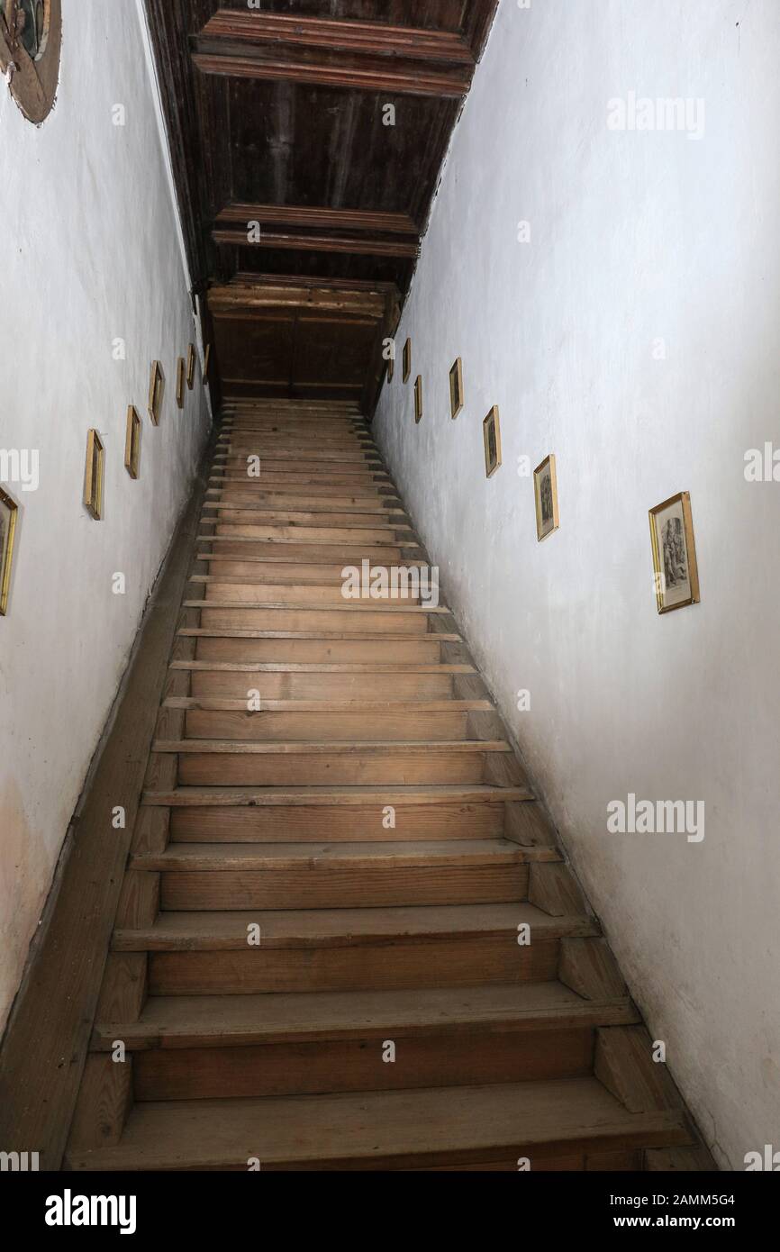 Scala sacra, a copy of the holy staircase in Rome, in the monastery in Altomünster. [automated translation] Stock Photo
