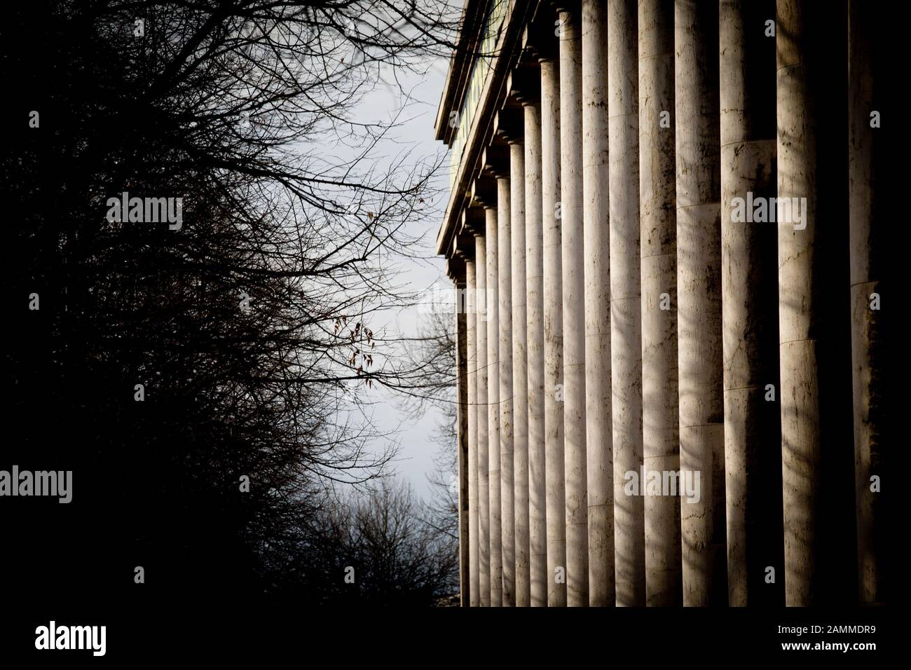 Columns On The Facade Of The Haus Der Kunst In Munich Paul Ludwig