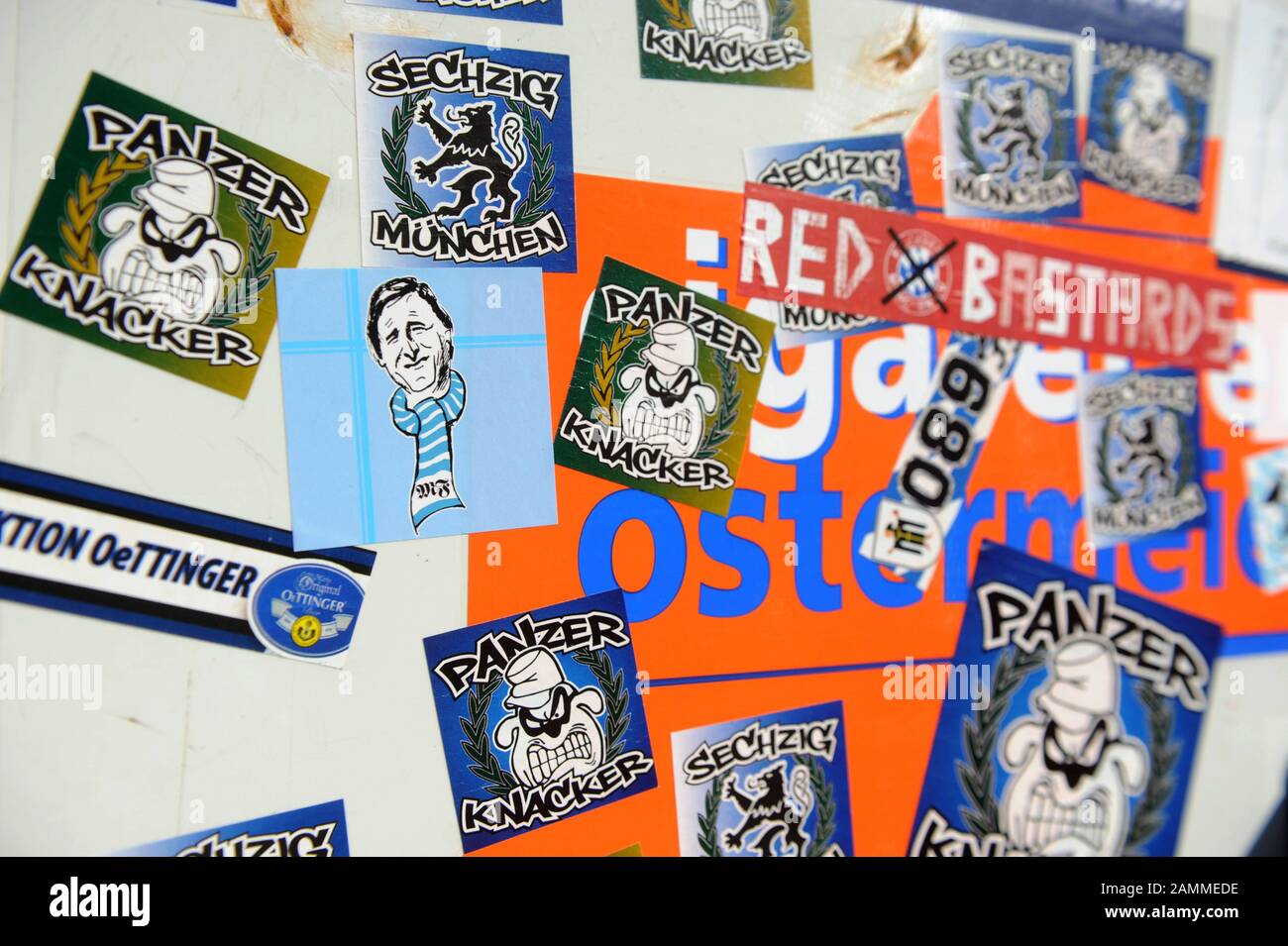 Sticker of the Munich soccer club TSV 1860 in Munich. [automated  translation] Stock Photo - Alamy