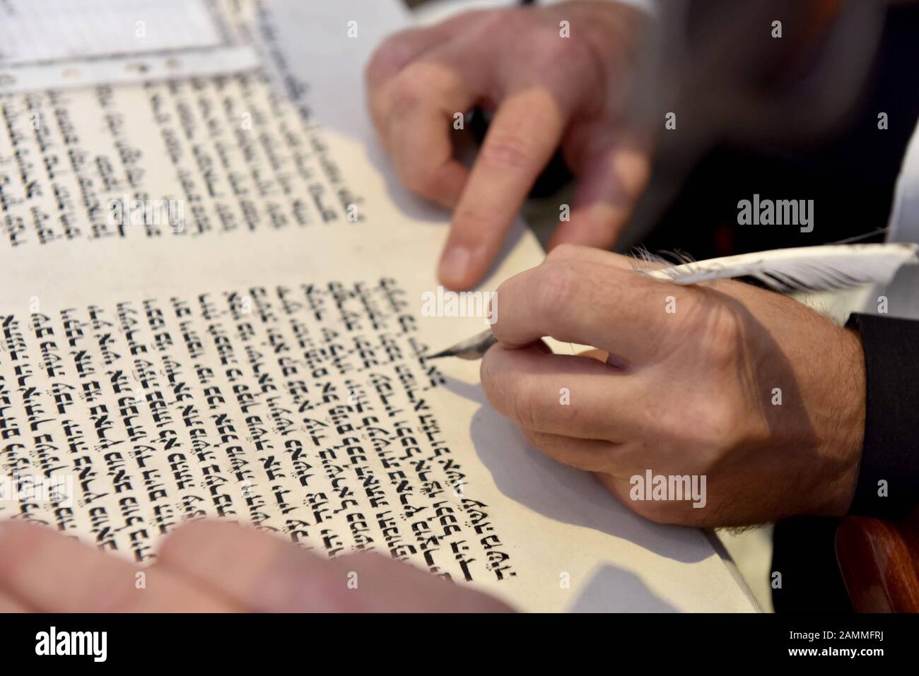 To complete the new Torah scroll of the liberal Jewish community