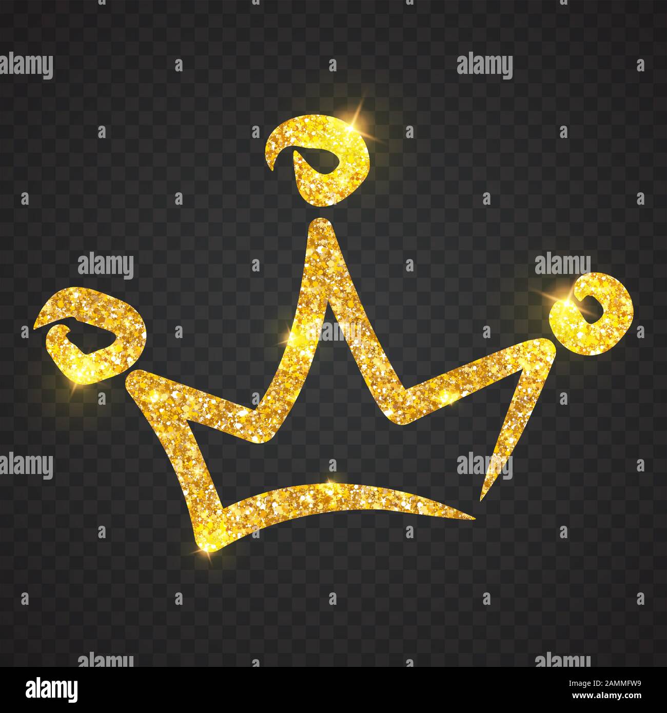Gold crown christmas Stock Vector Images - Alamy