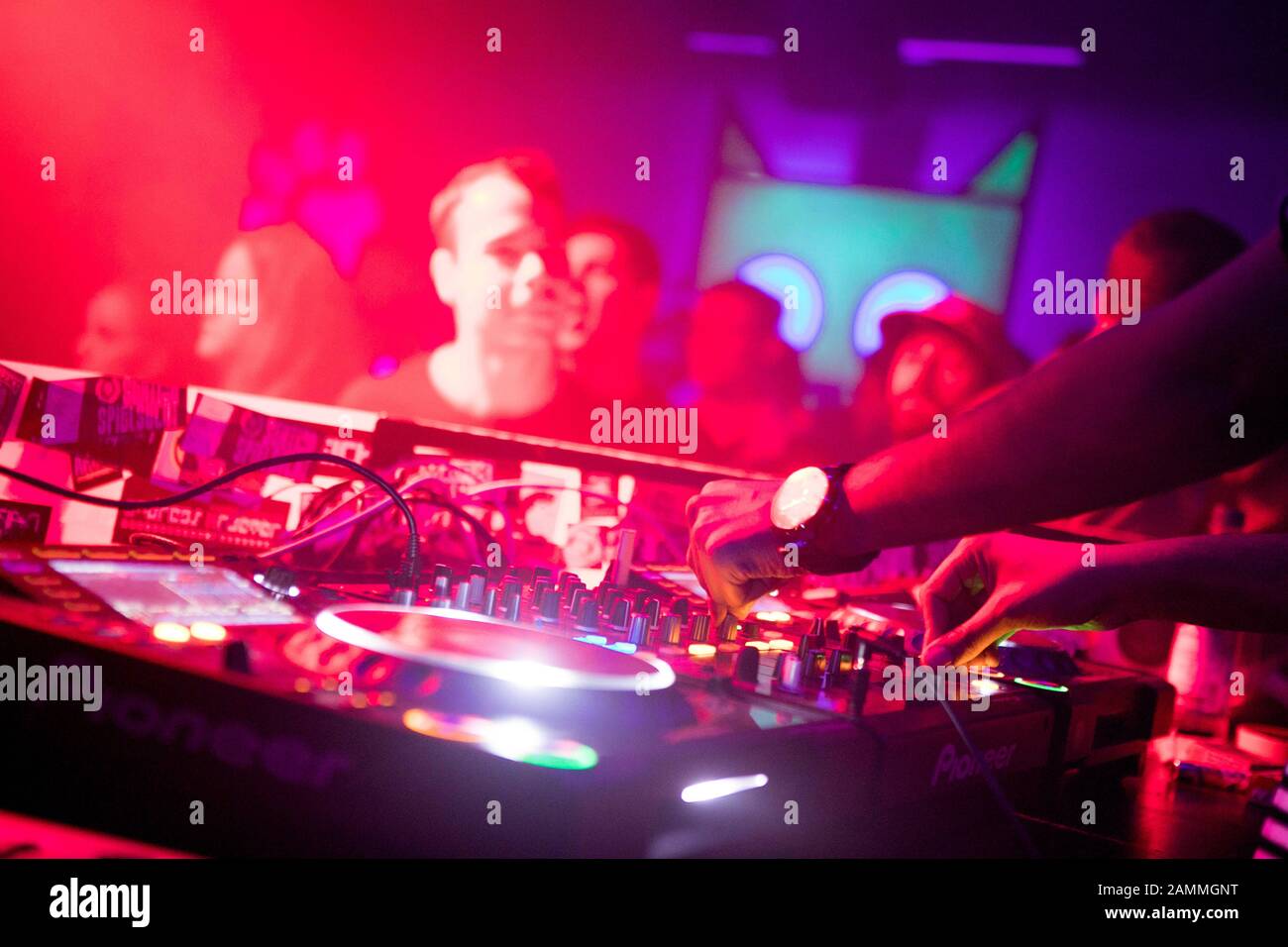 Last party night in the clubs on the grounds of the Kultfabrik or the