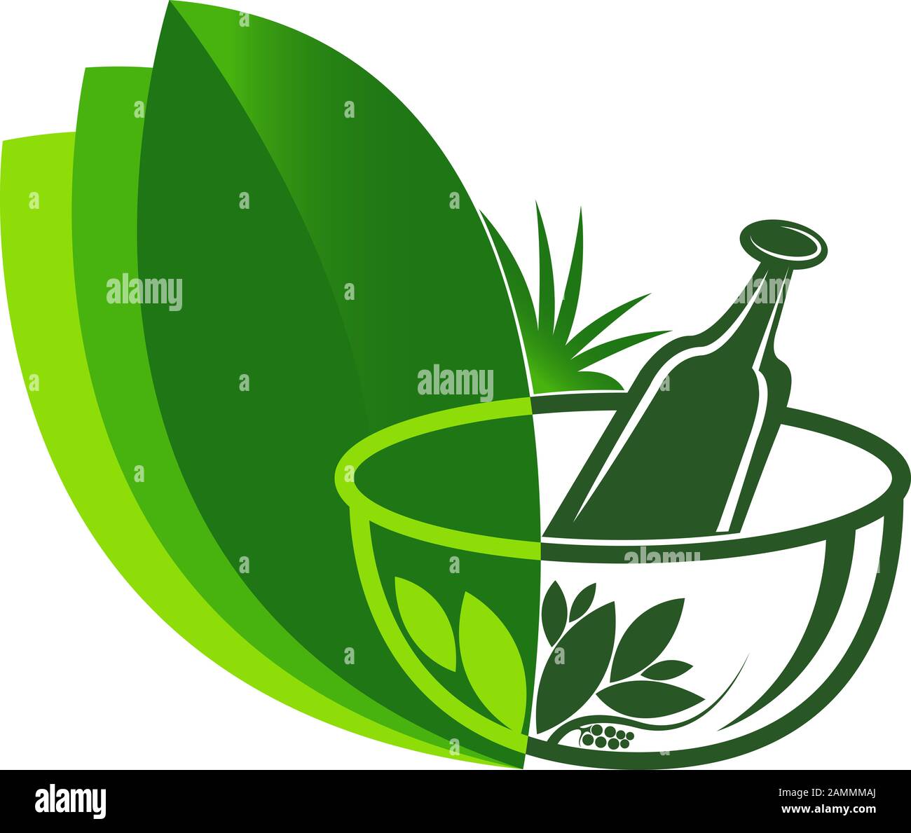 Ayurveda medicine logo Stock Photo Alamy