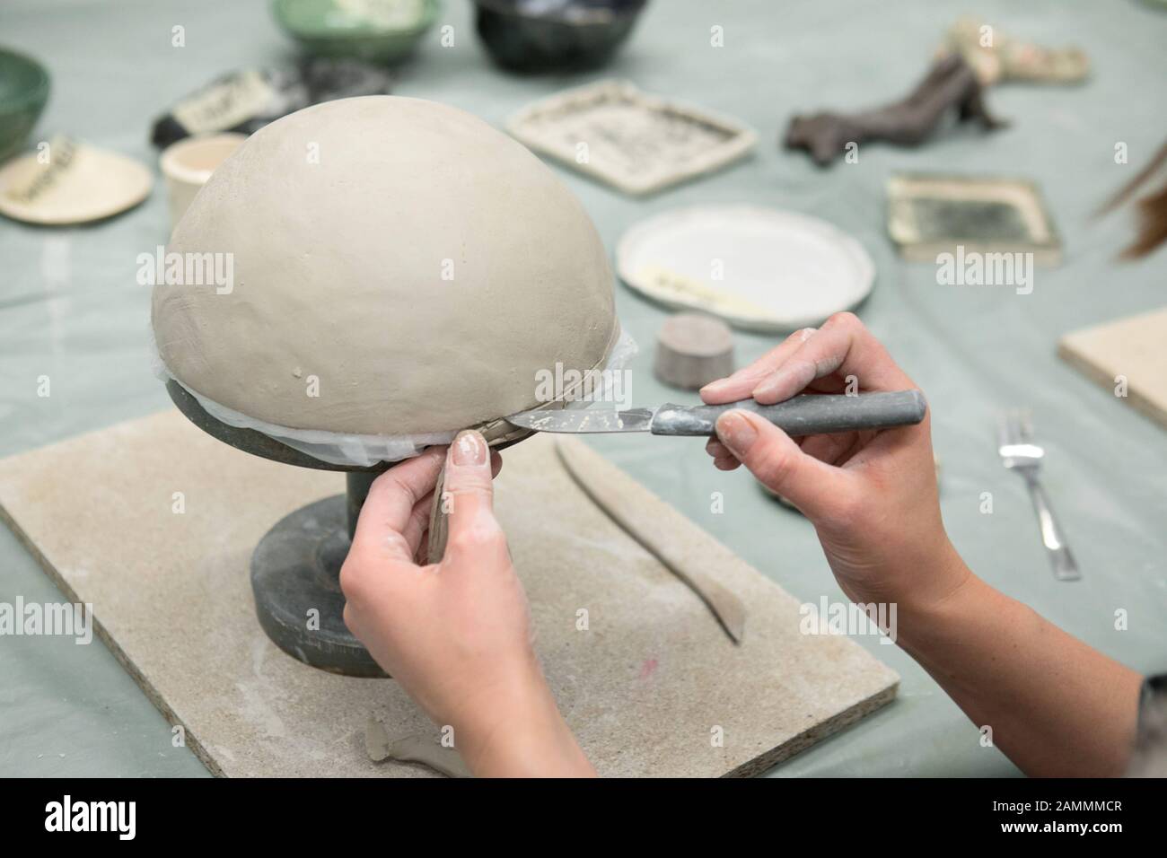 Pottery teacher hi-res stock photography and images - Alamy