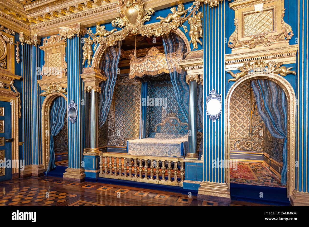 STOCKHOLM,SWEDEN-JULY14,2019: Interior view of Drottningholm palace at Stockholm, Sweden, it is one of Sweden's Royal Palaces Stock Photo