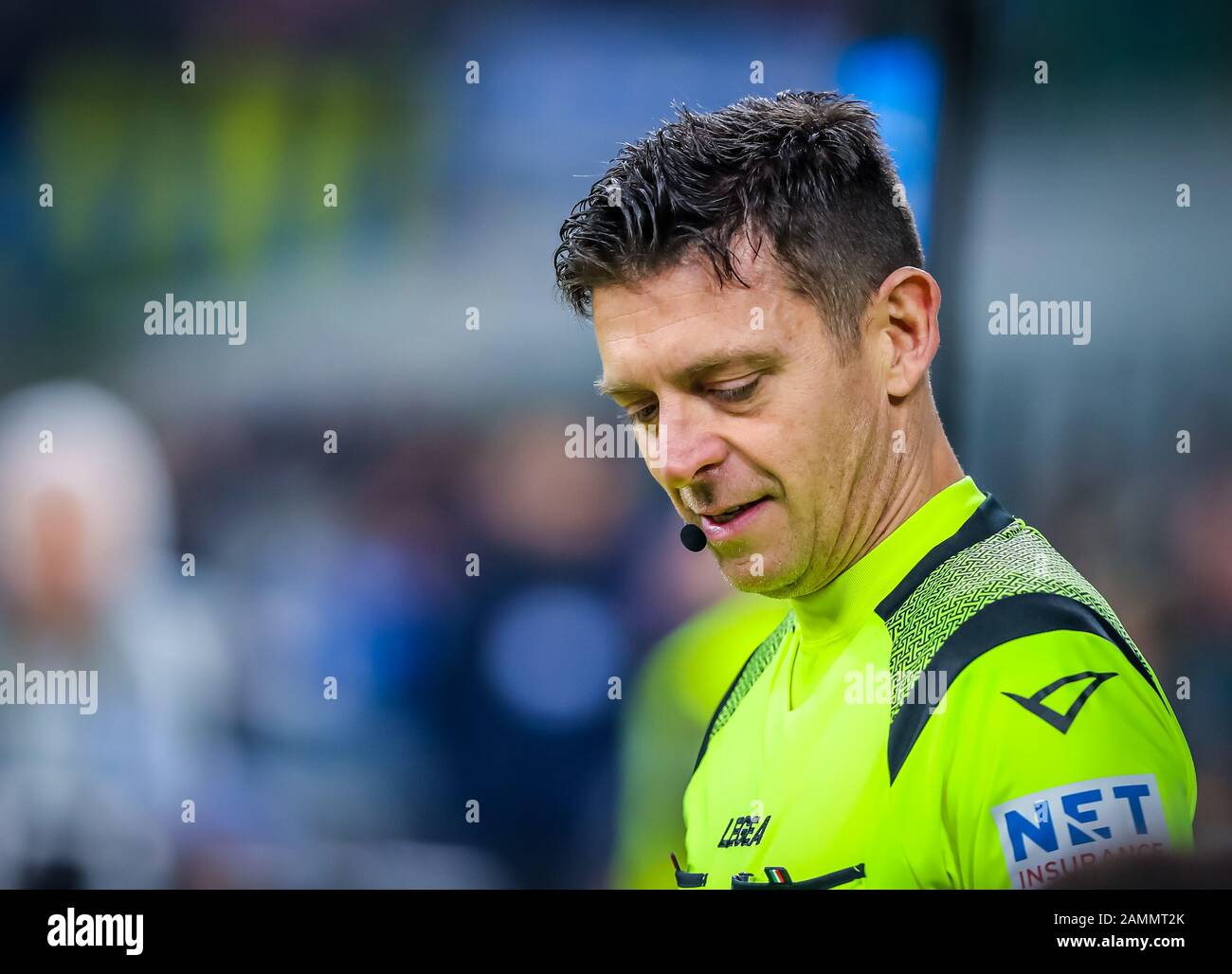 The referee Giovanni Ayroldi during SPAL vs AC Pisa, Italian