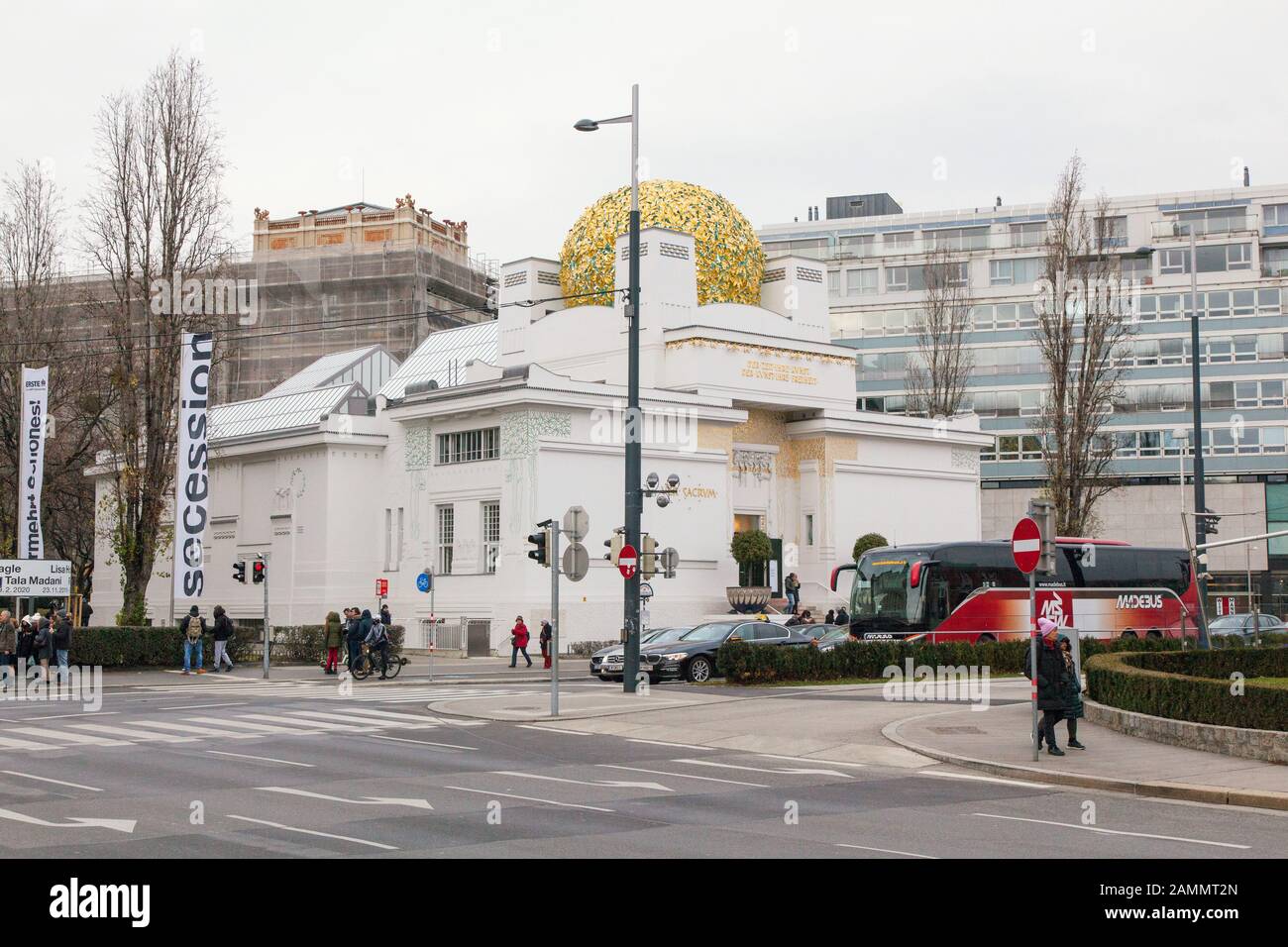 Secession Building a contemporary art gallery , Karlsplatz, Vienna