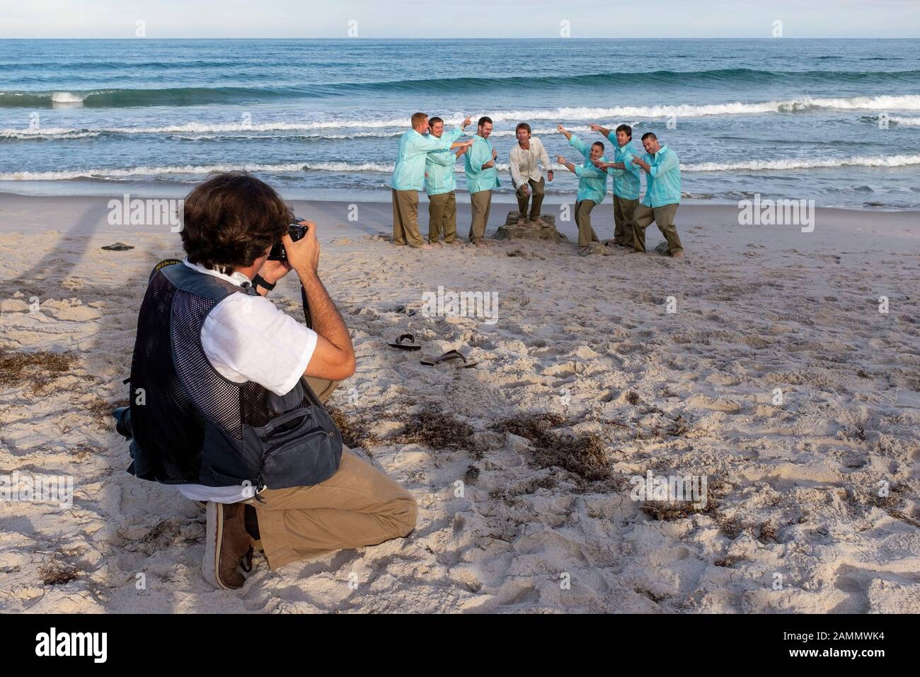 Beach Wedding, Florida USA Stock Photo