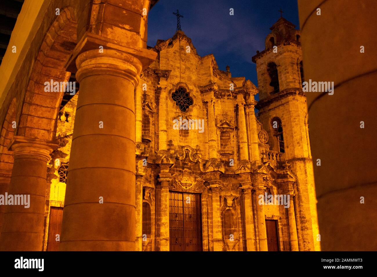 Catedral de Sâo Cristóvâo, cathedral, Havana, Cuba. Stock Photo