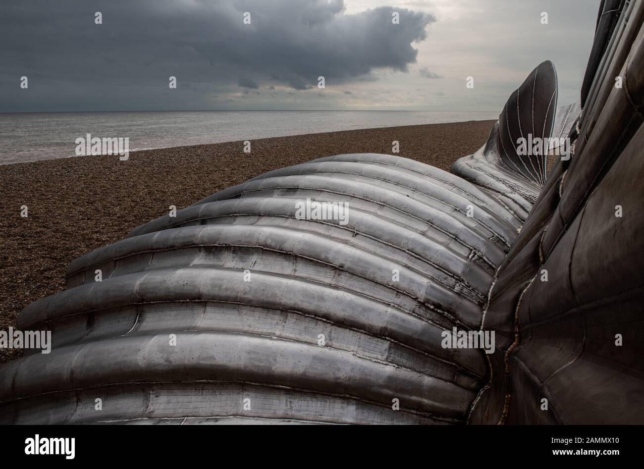 Aldeburgh Scallop Shell Sculpture Stock Photo