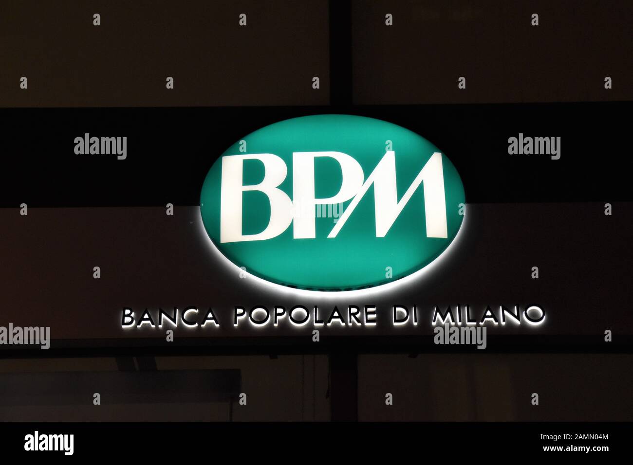 BPM BANK LOGO ON THE WALL Stock Photo Alamy