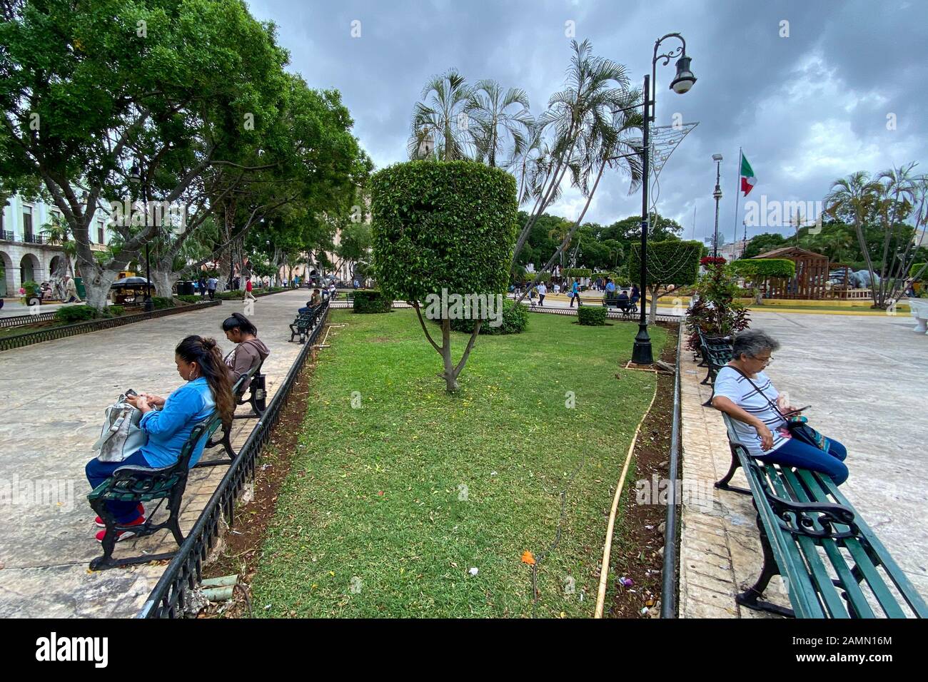 Plaza de la Independencia. Merida, Mexico. Stock Photo