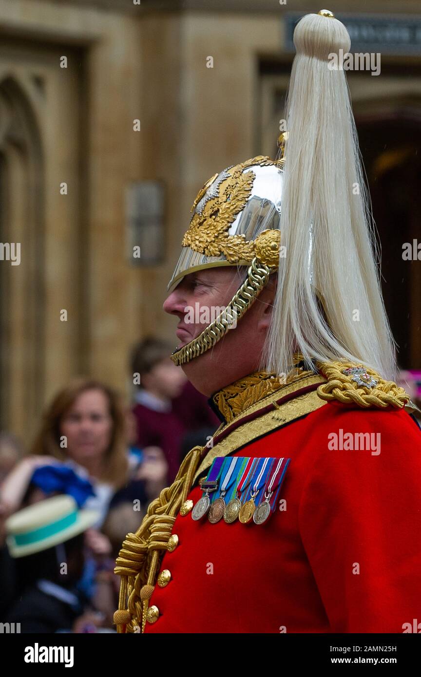 Garter Ceremony, Windsor Castle, Berkshire, UK. 16th June, 2014. Each year Her Majesty the Queen