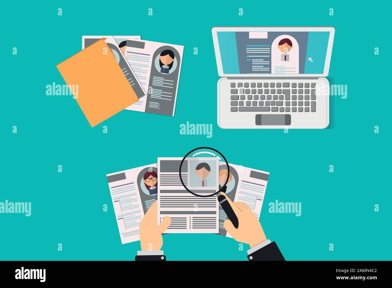 Resume results of the hiring process in the human resources department