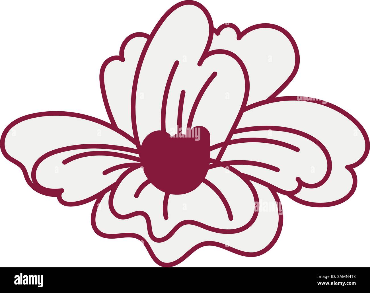 beautiful flower garden decorative icon Stock Vector Image & Art - Alamy