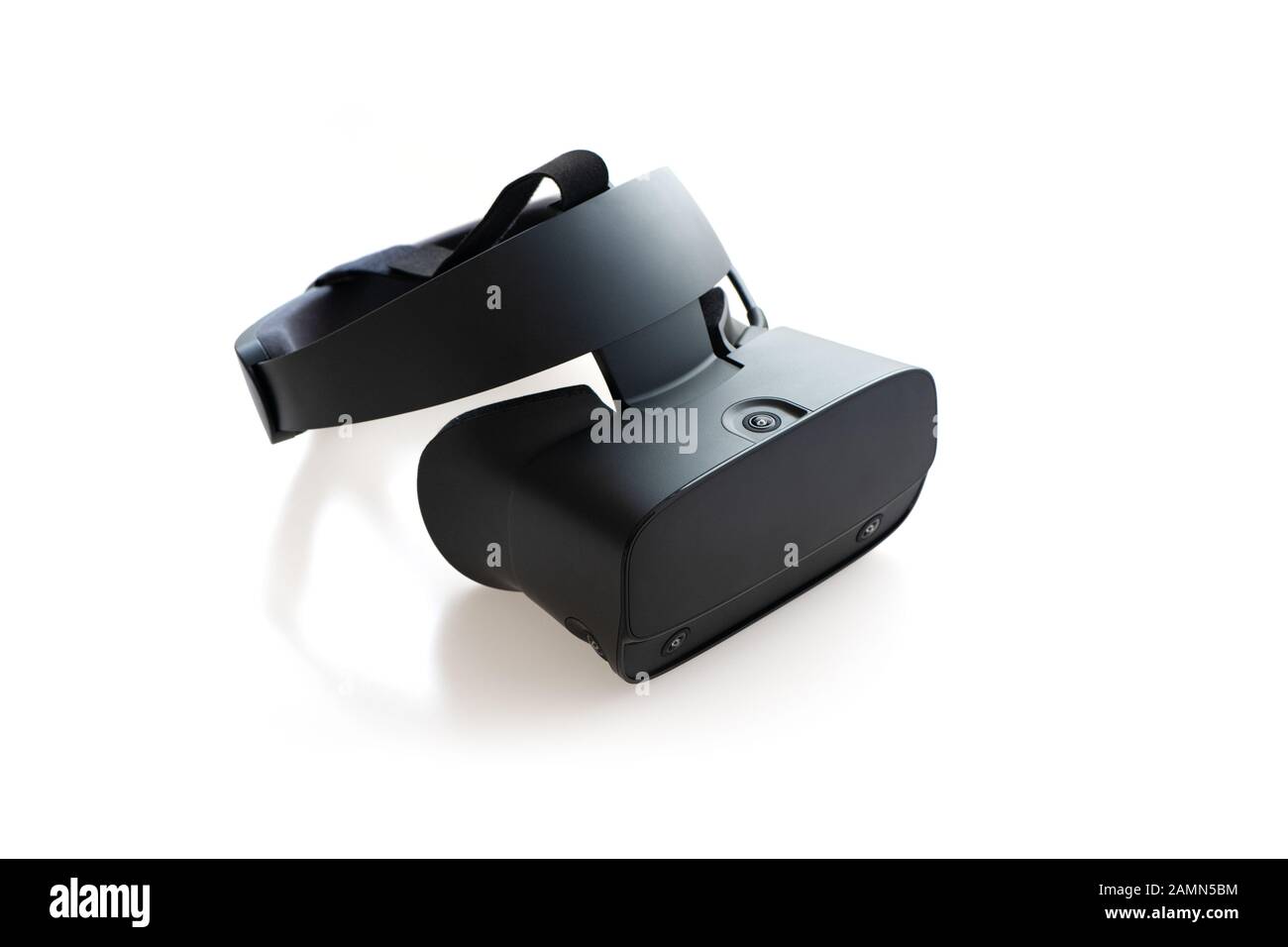 Virtual reality headset isolated on white background. Stock Photo