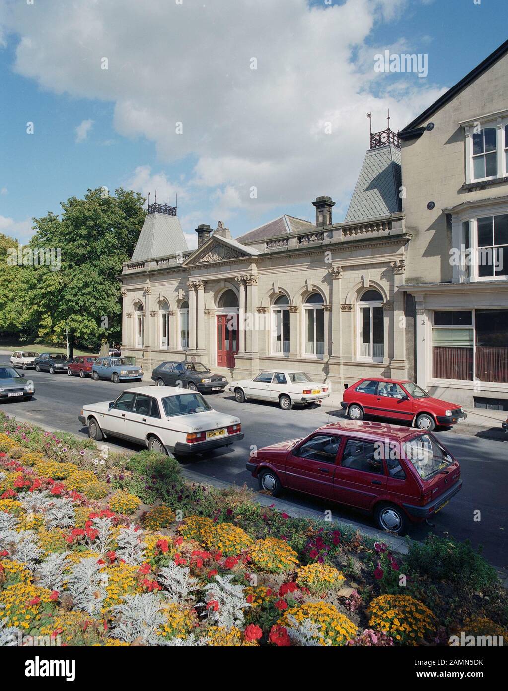 Harrogate Street Scene, in 1989, North Yorkshire, Northern England, UK