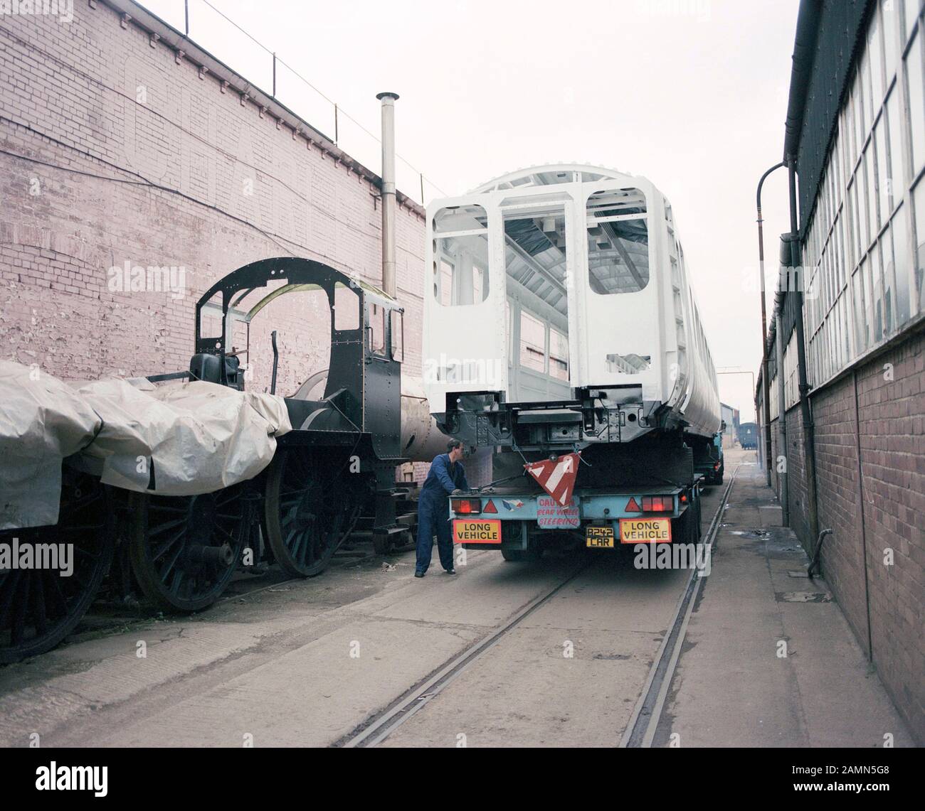 1989 and building of the first Pacer Trains, at Procor Engineering, Horbury Wakefield, West Yorkshire, north England, UK Stock Photo