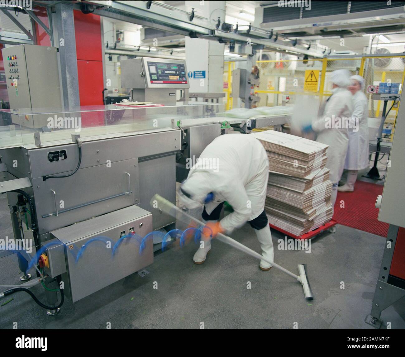 Workers in Bakery in 1994, Wakefield, West Yorkshire, Northern England