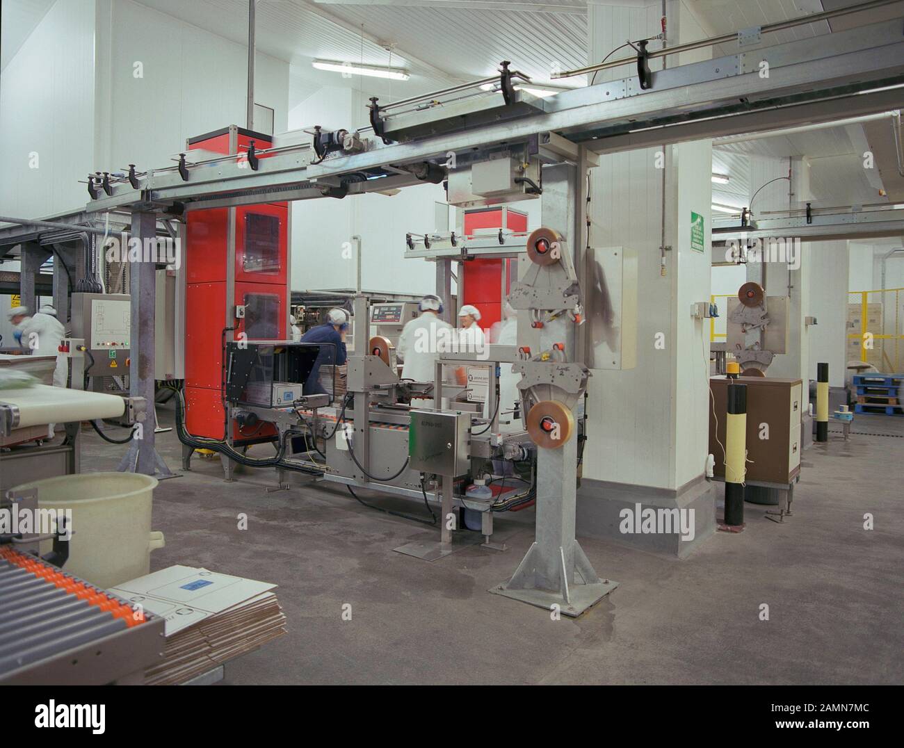 Workers in Bakery in 1994, Wakefield, West Yorkshire, Northern England