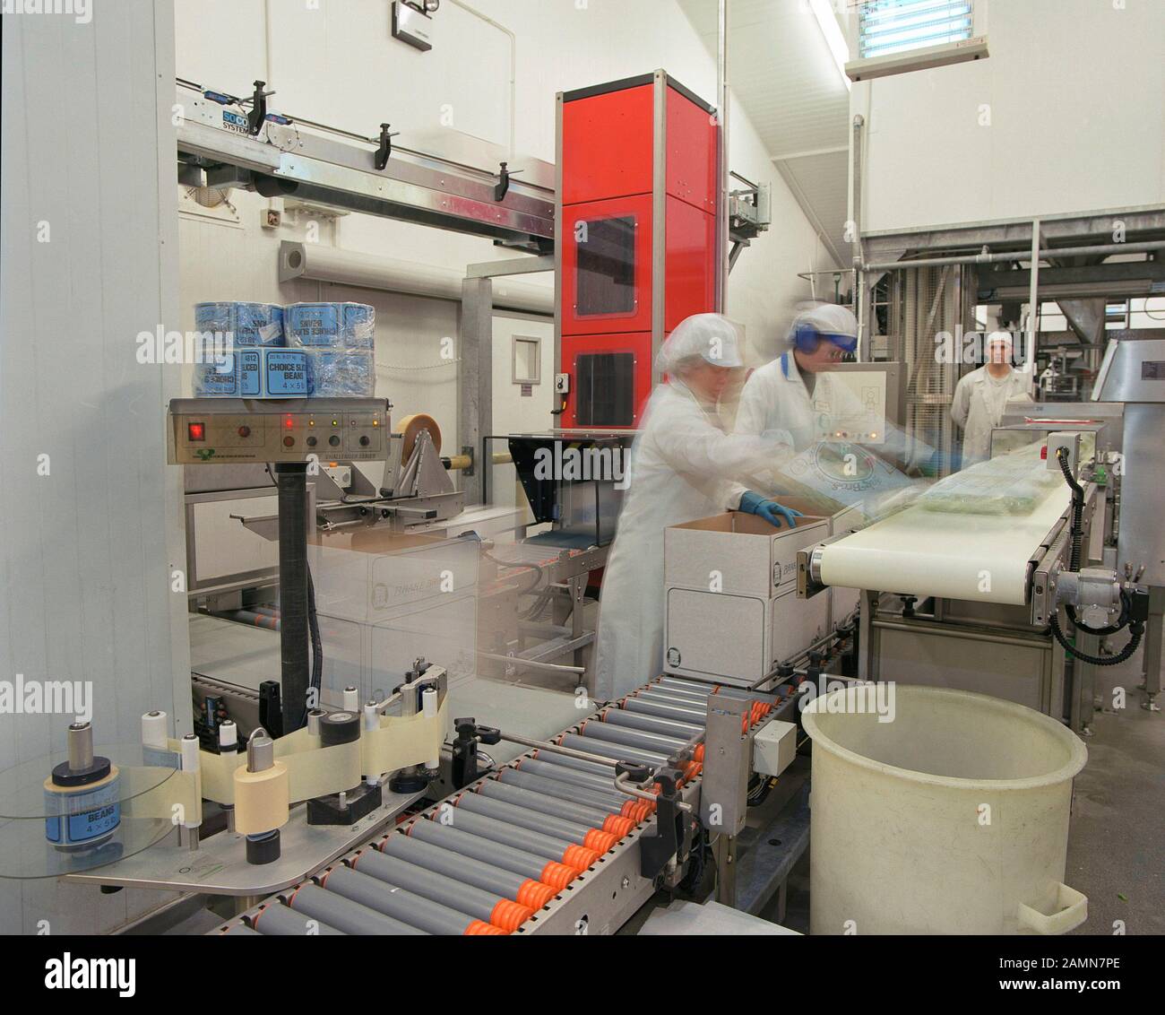 Workers in Bakery in 1994, Wakefield, West Yorkshire, Northern England