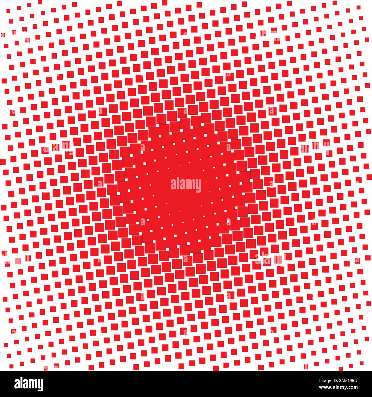 Abstract red background with squares Stock Vector