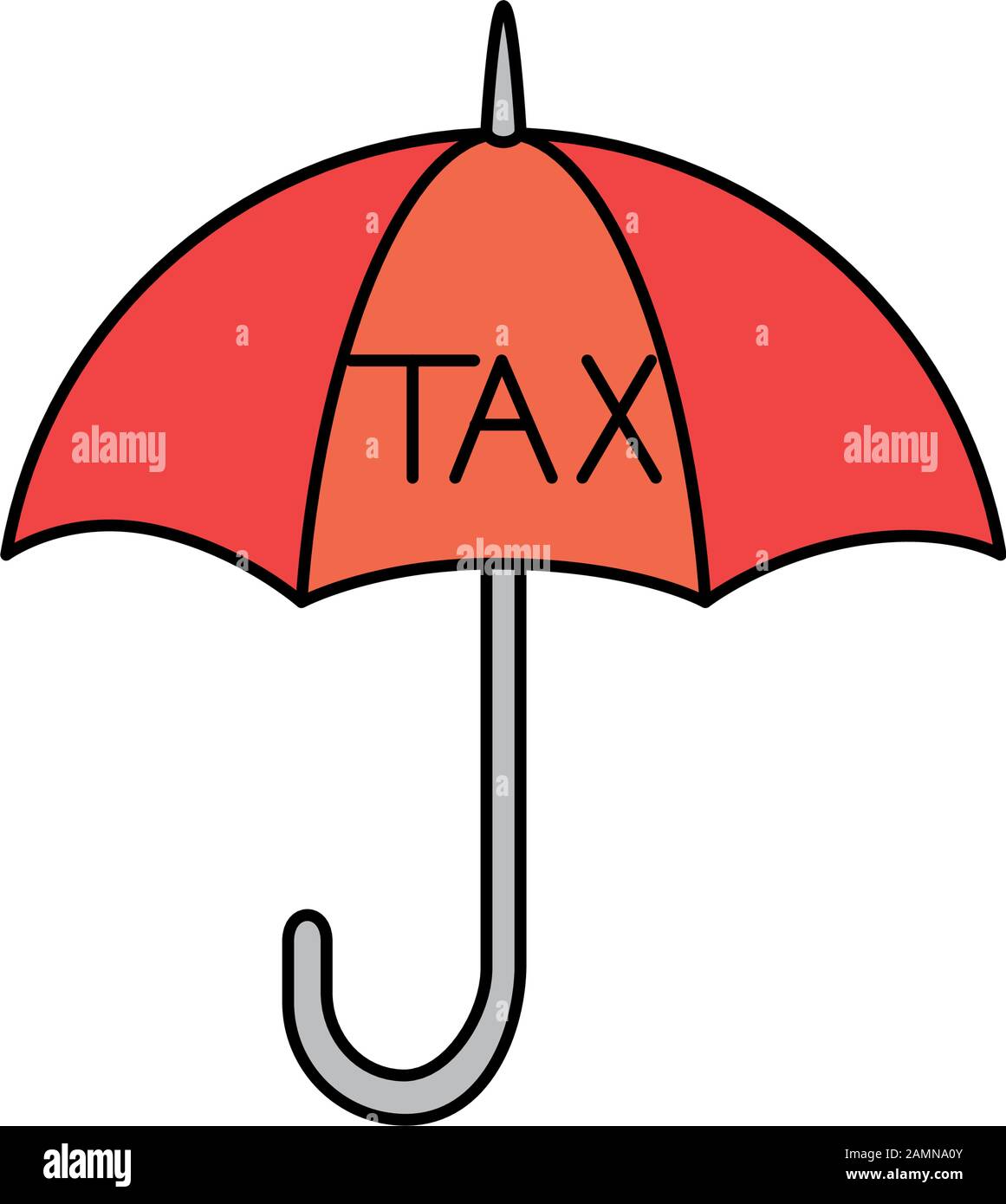 Isolated tax umbrella vector design Stock Vector Image & Art Alamy