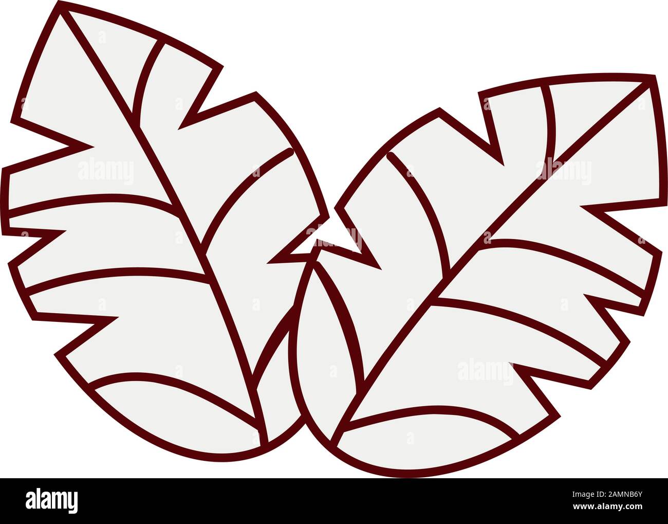 leaf plant nature isolated icon Stock Vector Image & Art - Alamy