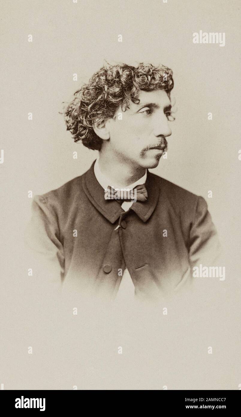 Charles Reutlinger , Portrait of the French architect Charles Garnier ( 1825 - 1898 ) Stock Photo