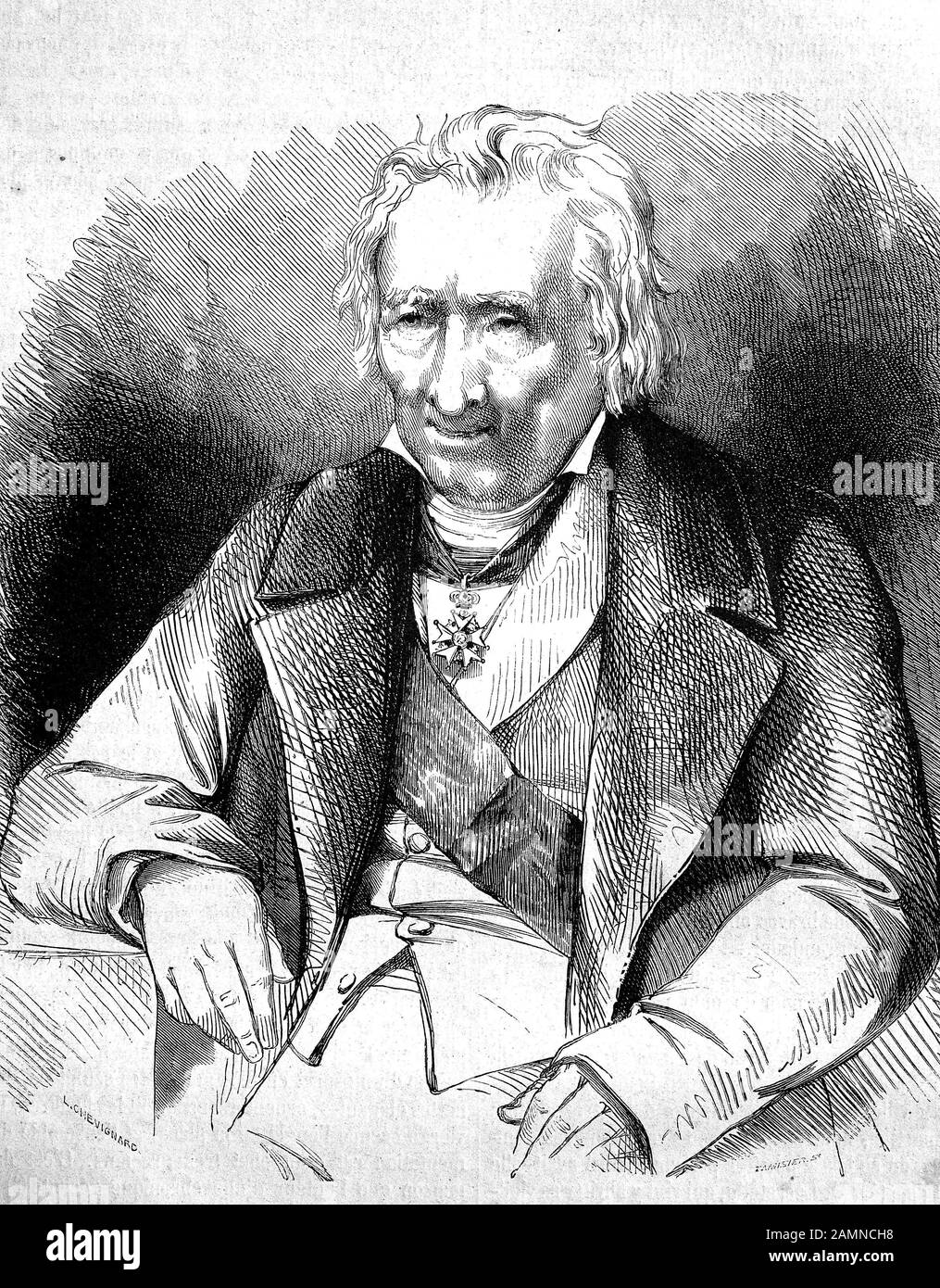 Jean Charles Dominique de Lacretelle, 1766-1855, a French historian and ...