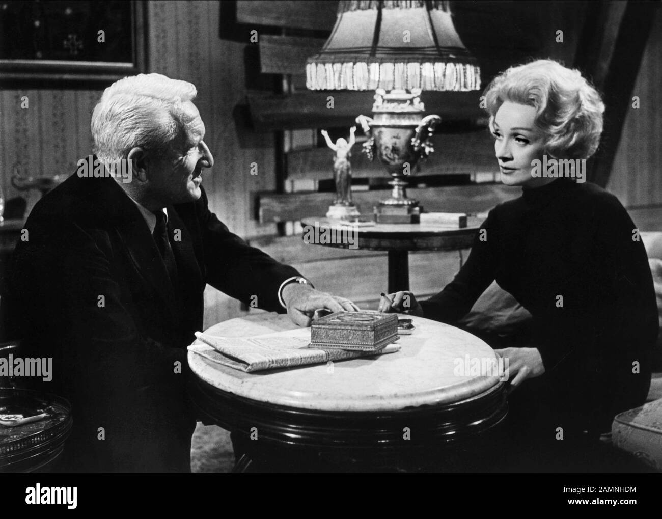 TRACY,DIETRICH, JUDGMENT AT NUREMBERG, 1961 Stock Photo