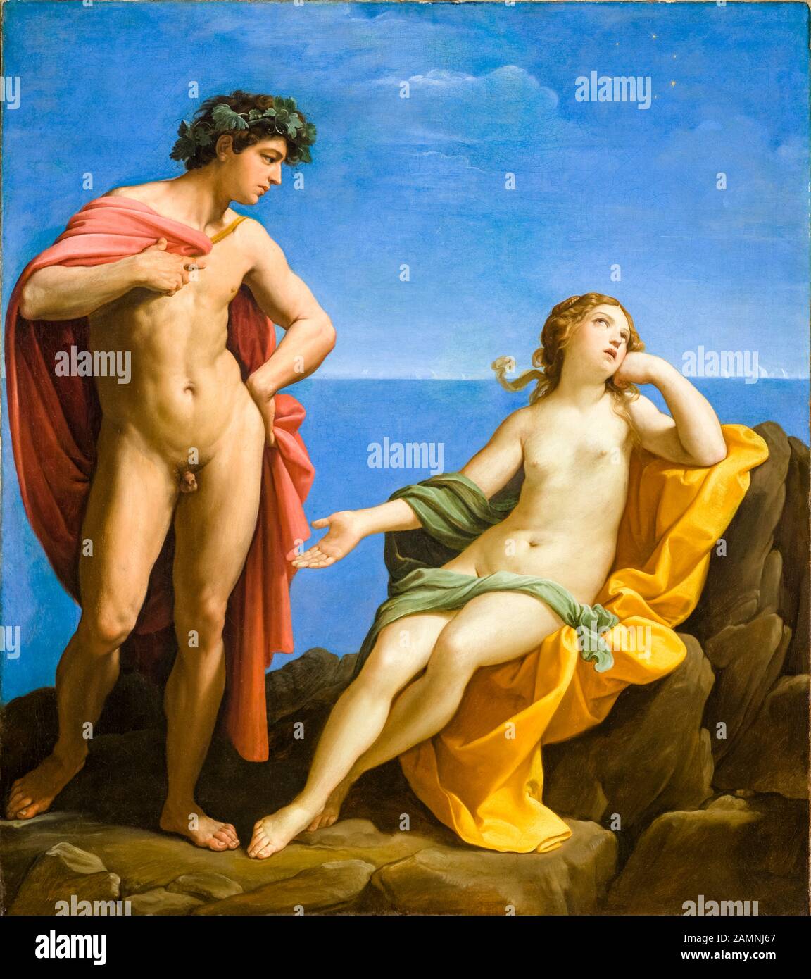 Guido Reni, painting, Bacchus and Ariadne, 1619-1620 Stock Photo