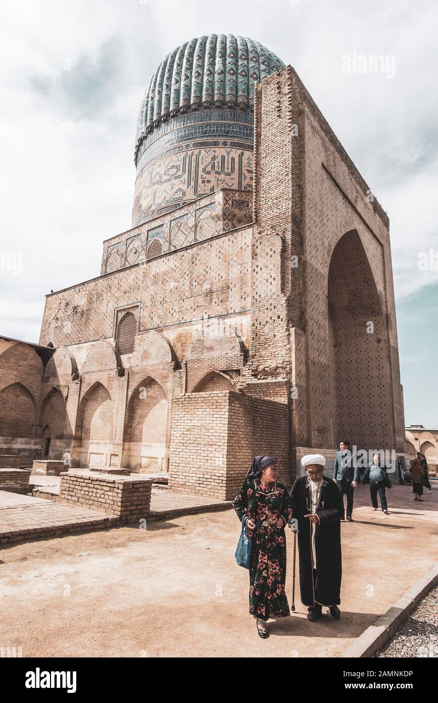 UZBEKISTAN, SAMARKANDA 2019: Architecture of Samarkanda Stock Photo