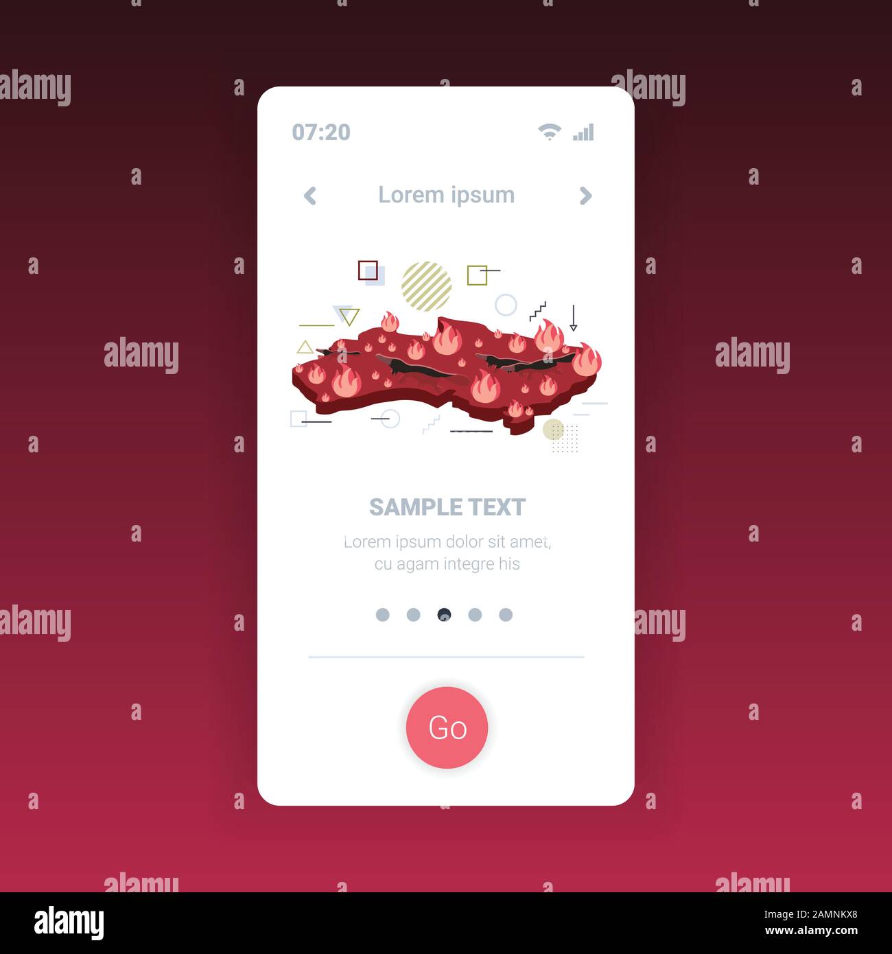 map of Australia with platypus escaping from bushfire endangered