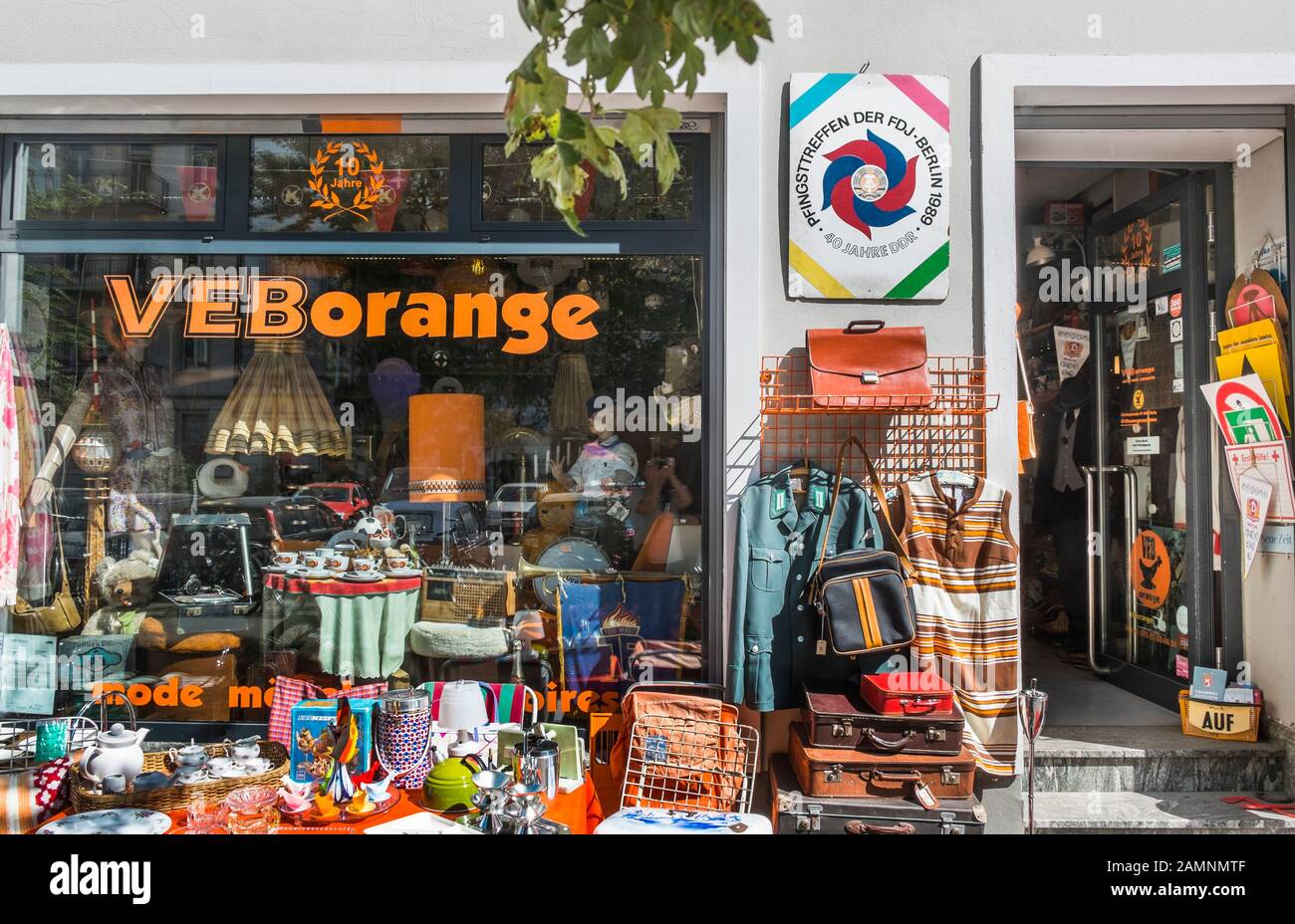 VEB orange, german democratic republik memorabilia Stock Photo - Alamy