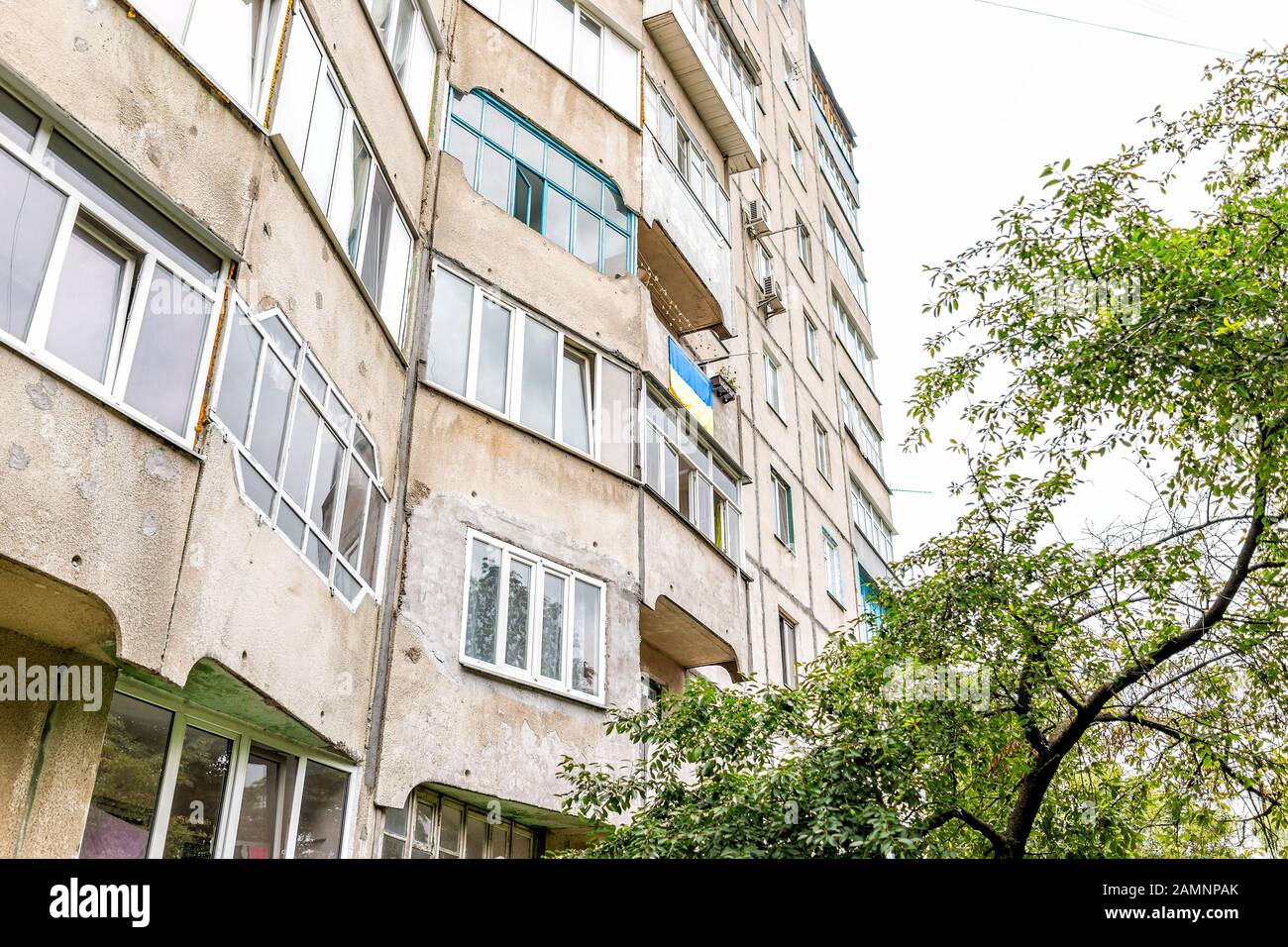 Rivne, Ukraine Soviet architecture city in western country with old
