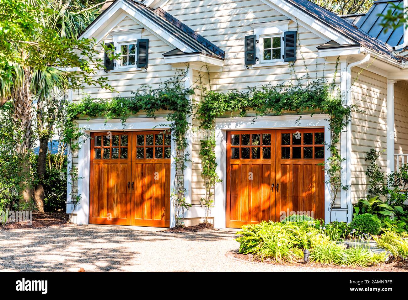 American residential house building in Charleston, South Carolina with