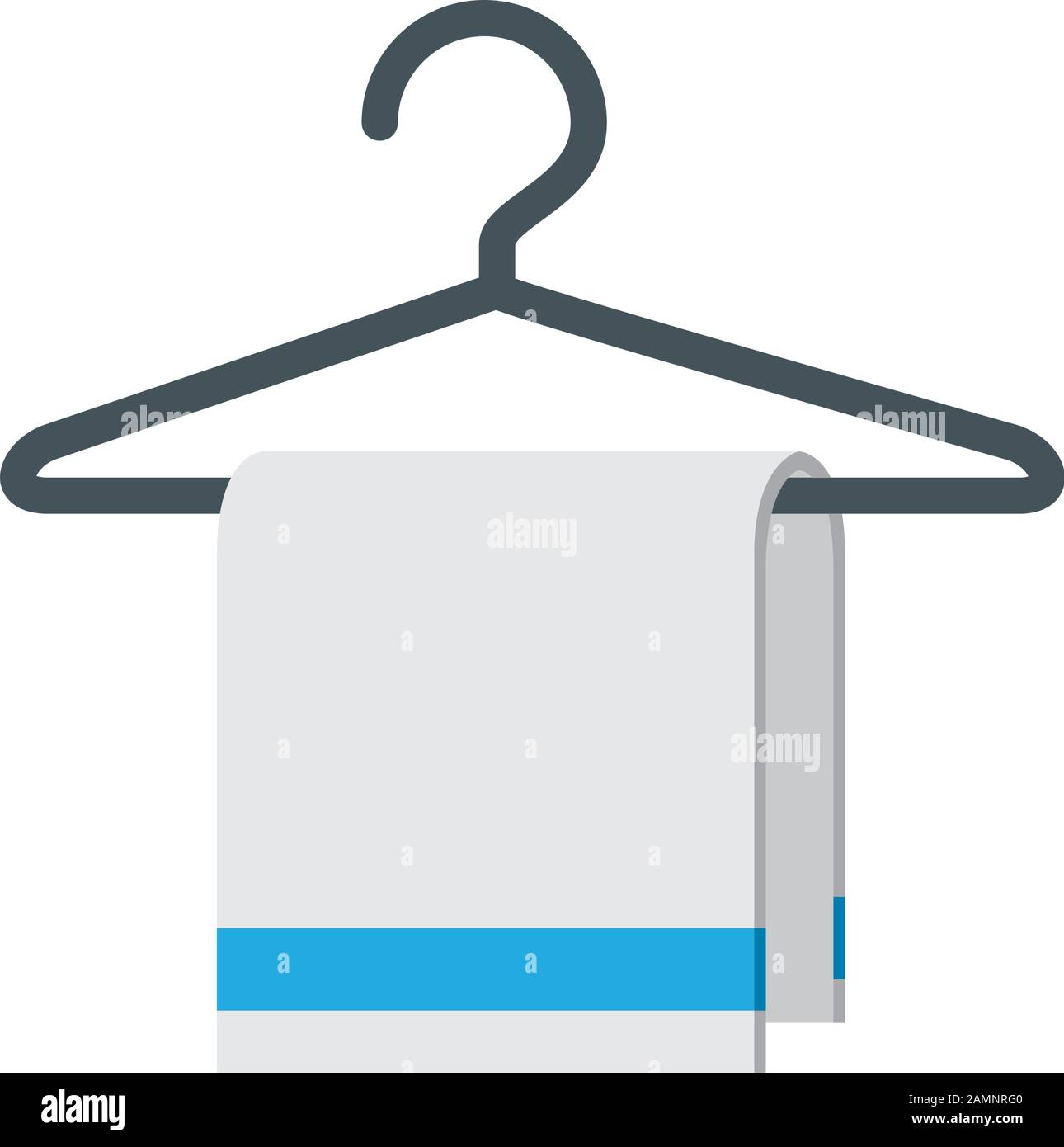 Isolated hotel hanger with towel icon vector design Stock Vector Image