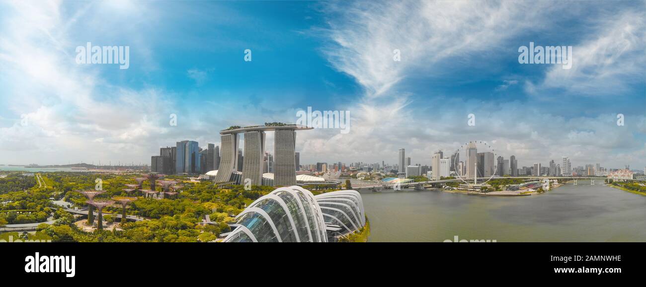 Singapore aerial shot hi-res stock photography and images - Alamy