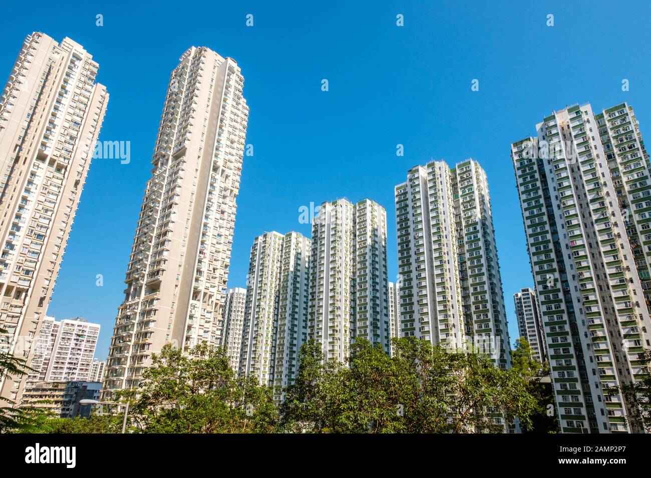 high rise apartment buildings, residential real estate Stock Photo Alamy