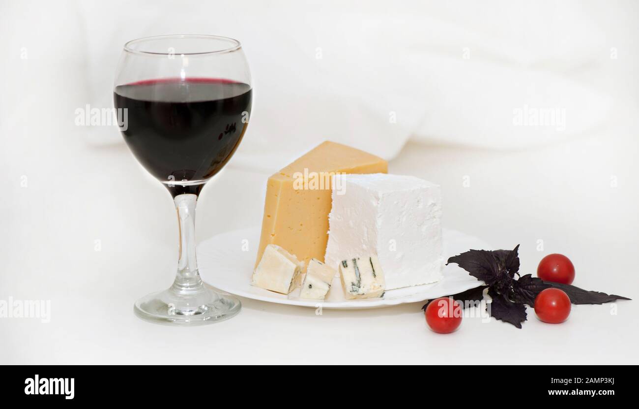 Bottle Glass Red Wine Cheese Stock Photos Bottle Glass Red Wine