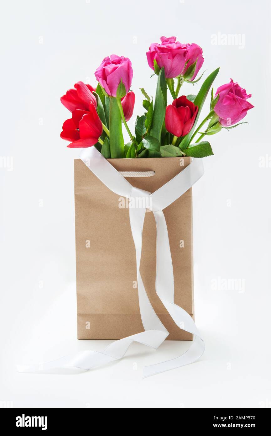bouquet paper bolsa