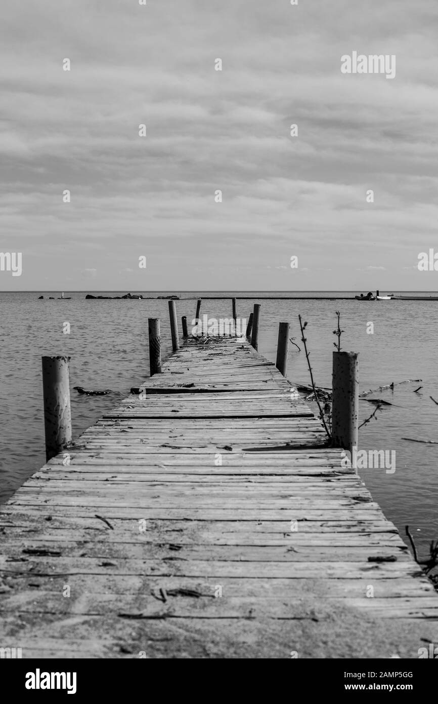 Peaceful dock Black and White Stock Photos & Images - Alamy
