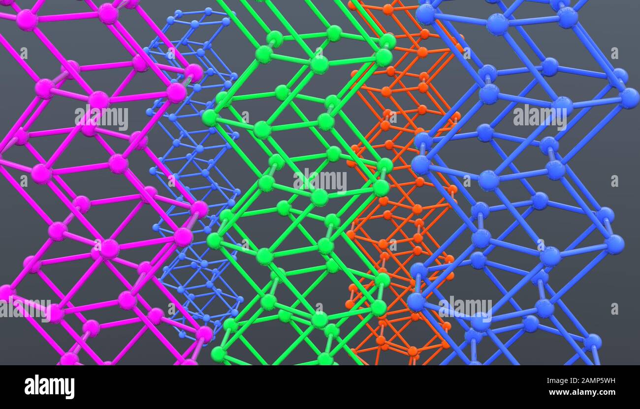 Graphene. Crystal Lattice 3D Rendering Stock Photo Alamy